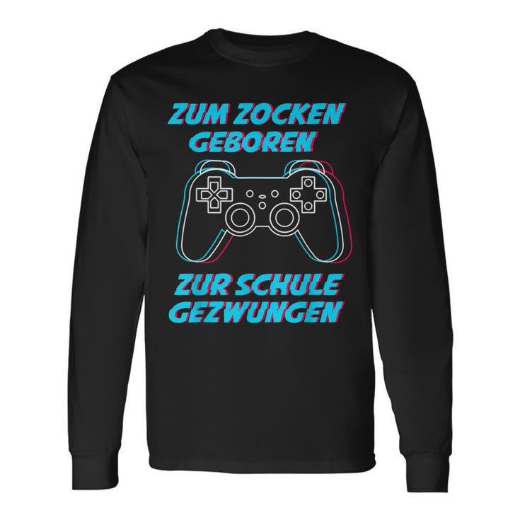 Gamer Videospiele Konsole Ps5 Gaming Geburtstag Zocken Langarmshirts Geschenkideen