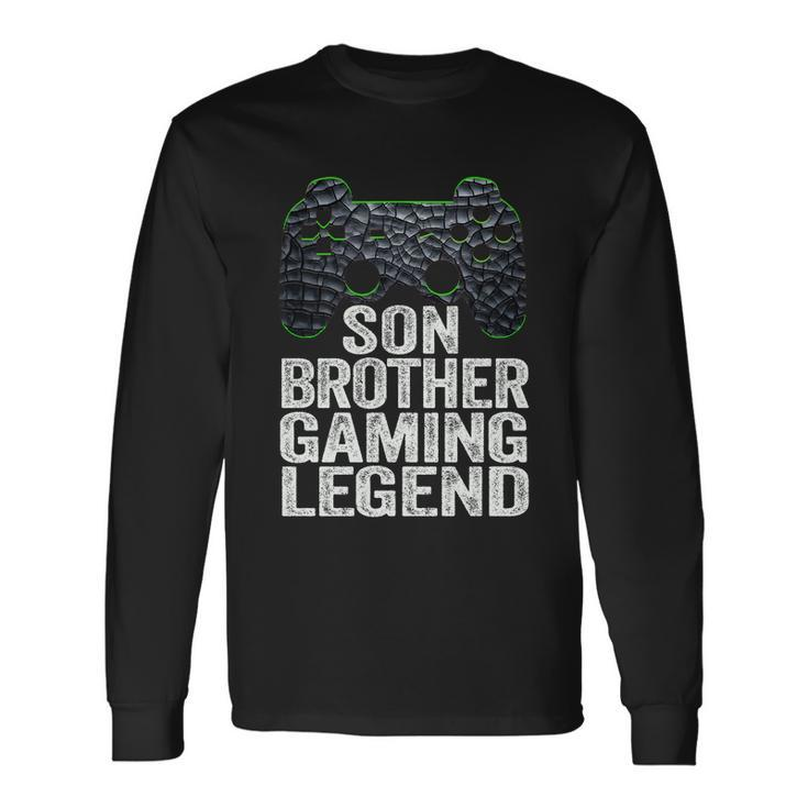 Gaming For Teenage Boys Son Brother Gaming Legend Long Sleeve T-Shirt Gifts ideas