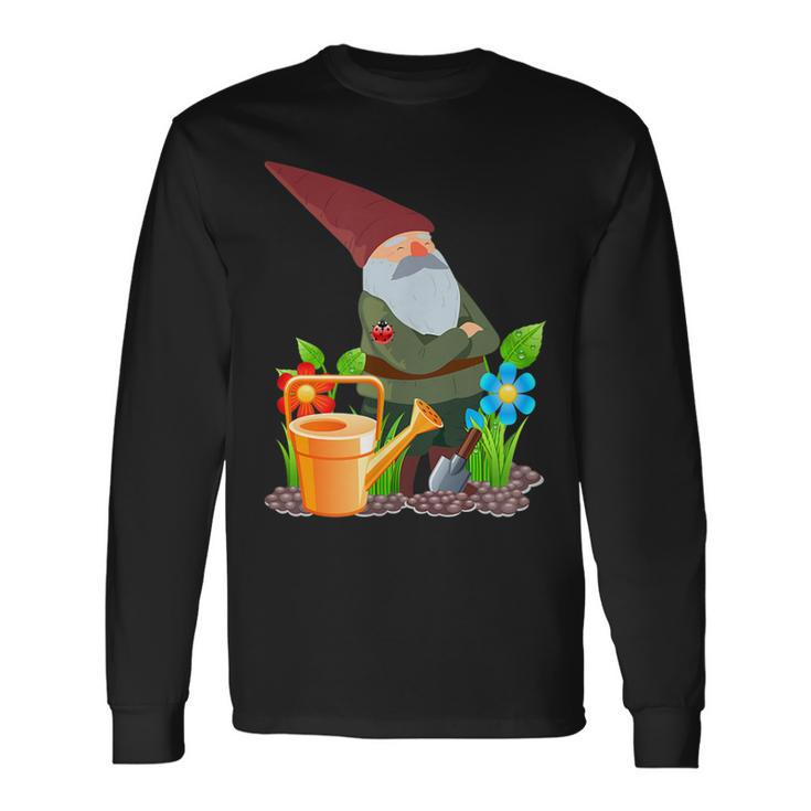 Gartenzwerg Gartenarbeit Landschaftsgärtner Pflanzen Garten Langarmshirts Geschenkideen