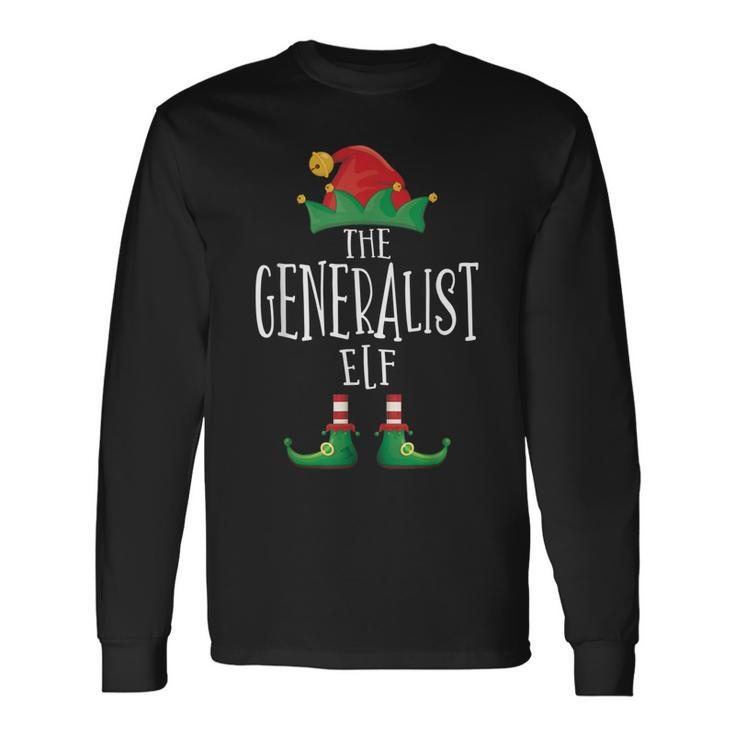 Generalist Elf Gamer Familie Passender Pyjama Weihnachten Langarmshirts Geschenkideen