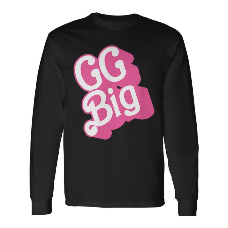 Gg Grand Big Pledge Rush Alumnae Sorority Vintage Pink Long Sleeve T-Shirt