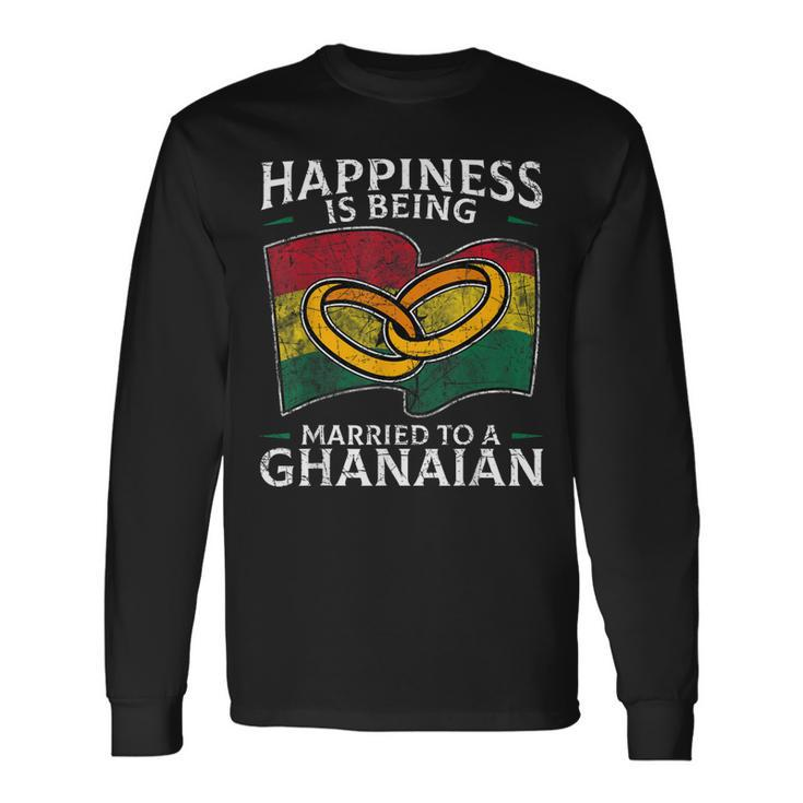 Ghanaian Marriage Ghana Married Heritage Culture Flag Long Sleeve T-Shirt T-Shirt