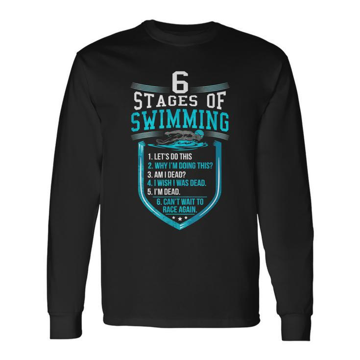 Gifts For Swimmers Swim Team Gifts Funny Swimming Funny Swim  Men Women Long Sleeve T-shirt Graphic Print Unisex