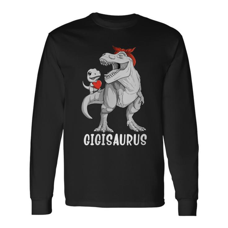 Gigisaurus Dinosaur Gigi Rex Saurus Long Sleeve T-Shirt T-Shirt