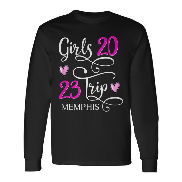 Girls Trip Memphis Tennessee 2023 Vacation Matching Group Long Sleeve T-Shirt T-Shirt