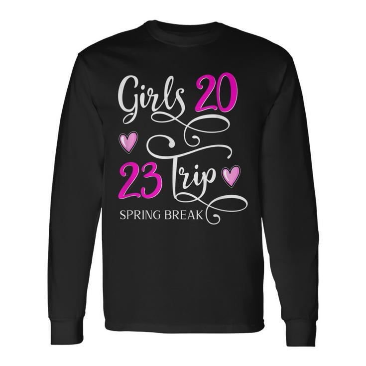Girls Trip Spring Break 2023 Vacation Matching Group Long Sleeve T-Shirt T-Shirt