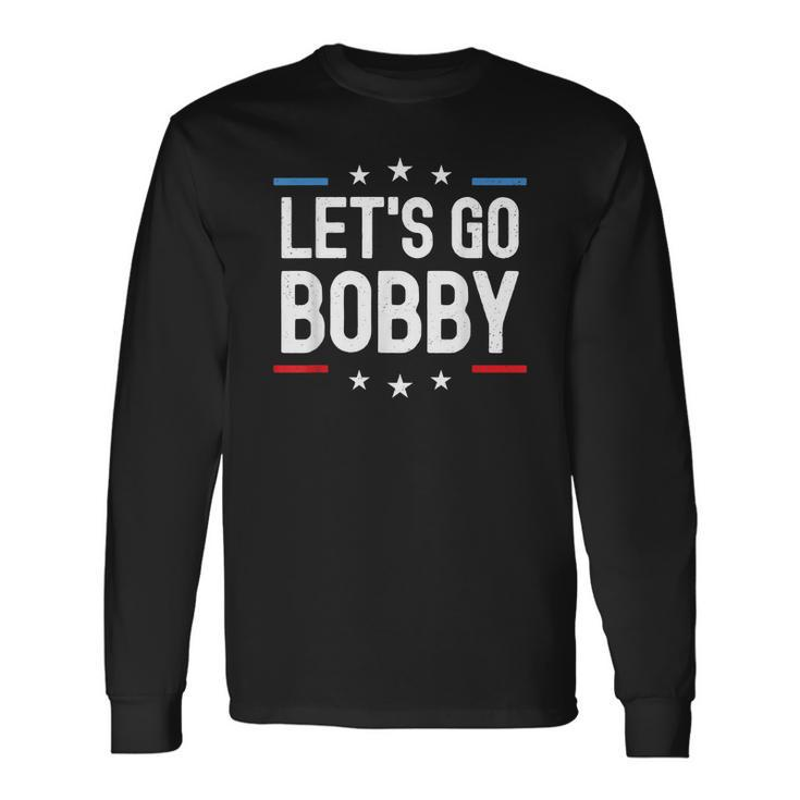 Lets Go Bobby Name Personalized Men Boys Birthday Custom Men Women Long Sleeve T-Shirt T-shirt Graphic Print