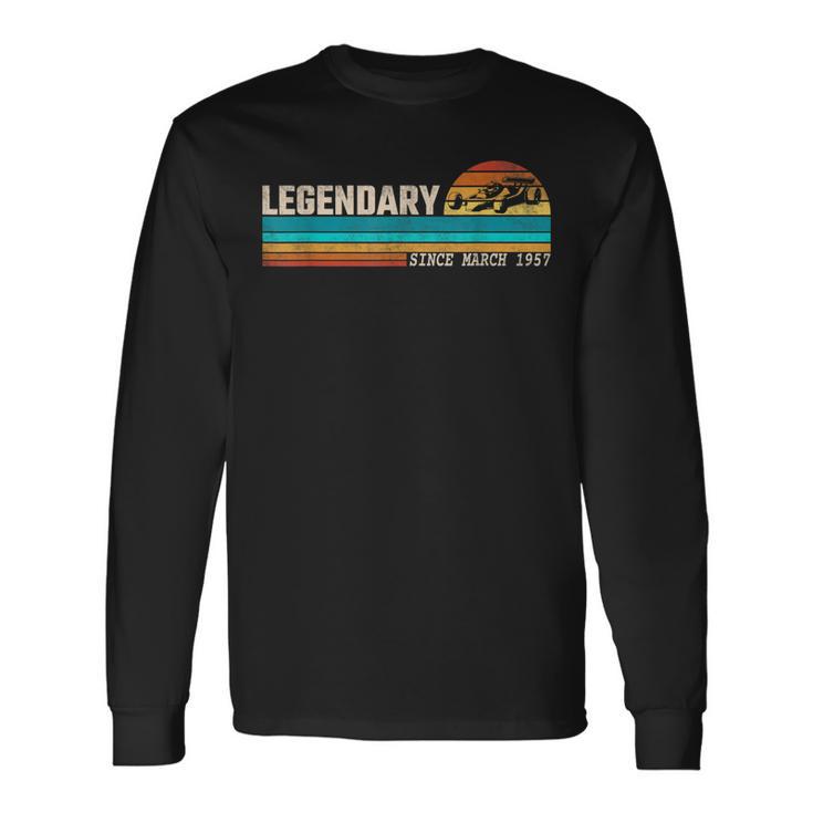 Gokart Driver Legend Seit März 1957 Geburtstag Langarmshirts Geschenkideen