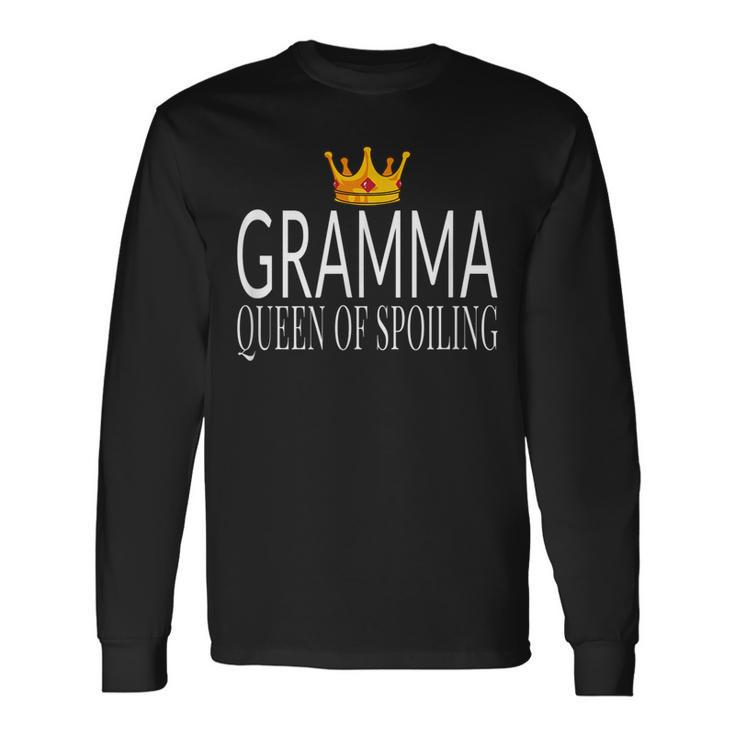 Gramma Queen Of Spoiling Matching Grandparent Long Sleeve T-Shirt T-Shirt
