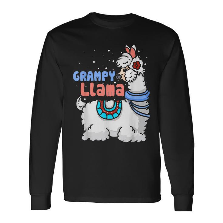 Grampy Lama Passender Familien-Weihnachts-Pyjama Geschenke Langarmshirts Geschenkideen