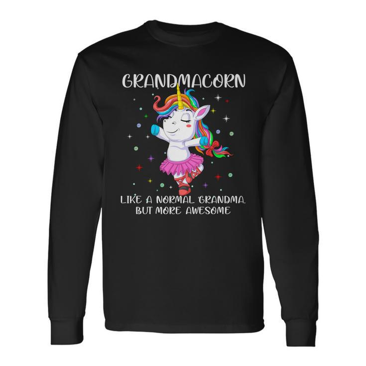 Grandmacorn Grandma Unicorn V2 Long Sleeve T-Shirt