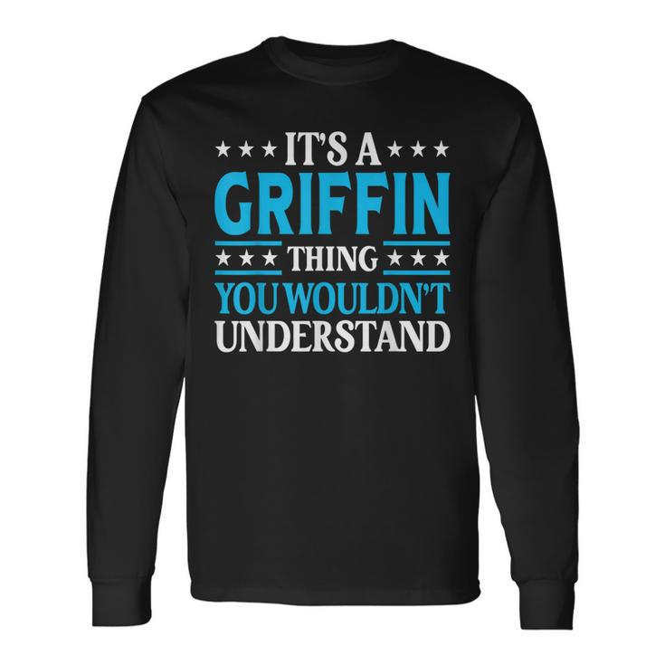 Griffin Thing Personal Name Griffin Long Sleeve T-Shirt