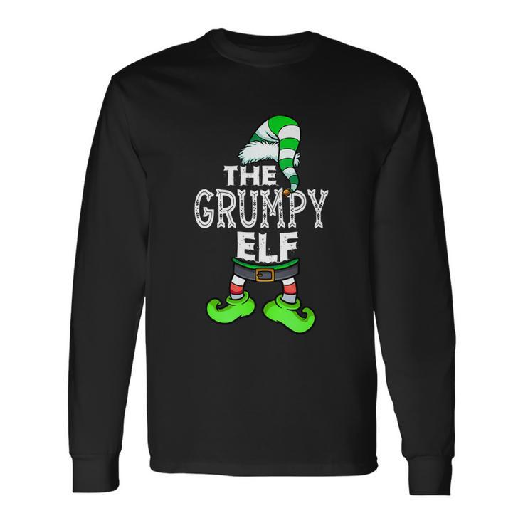 The Grumpy Elf Matching Group Christmas Long Sleeve T-Shirt Gifts ideas