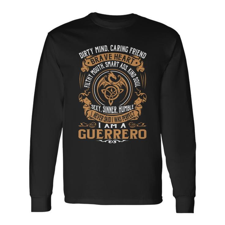 Guerrero Brave Heart Long Sleeve T-Shirt Gifts ideas