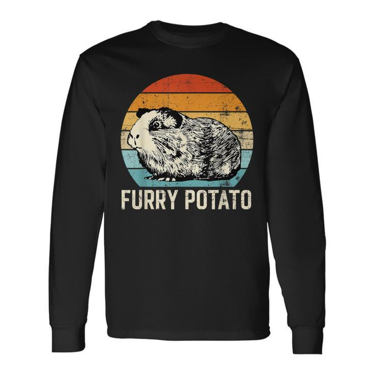 Guinea Pig Furry Potato Vintage Guinea Pig Long Sleeve T-Shirt Gifts ideas
