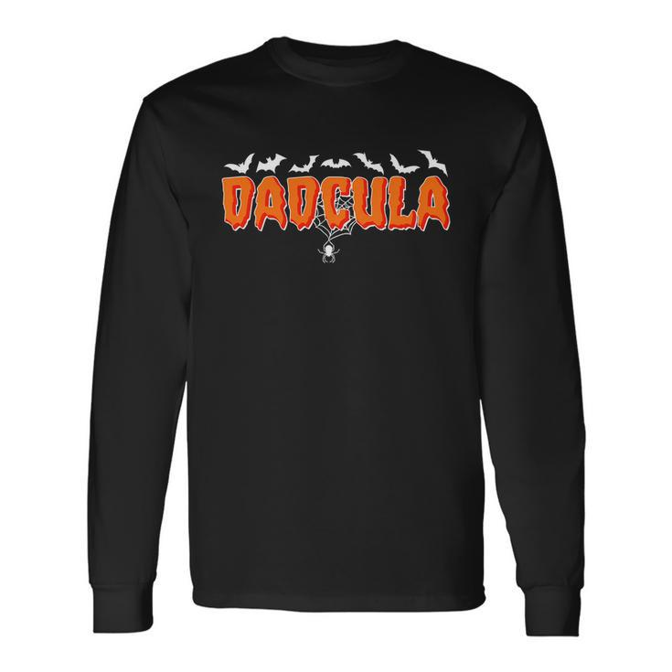 Halloween Dadcula Dracula Long Sleeve T-Shirt