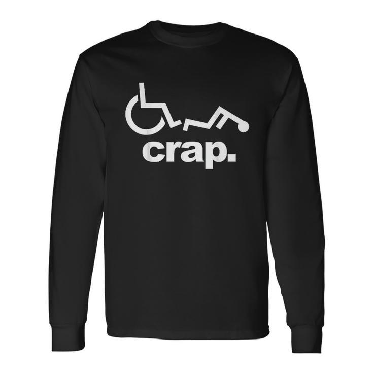 Handicap Wheelchair Wheelchair Fall Men Women Long Sleeve T-Shirt T-shirt Graphic Print