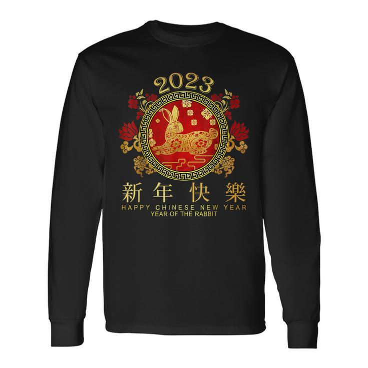 Happy Chinese New Year 2023 Lunar Zodiac Year Of The Rabbit Long Sleeve T-Shirt