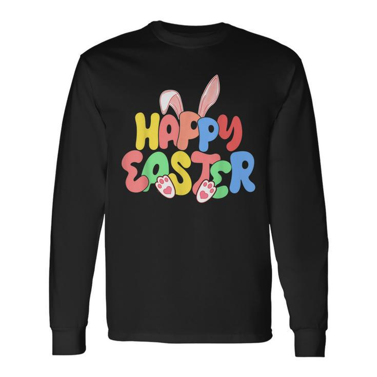 Happy Easter Easter Bunny Ears Easter Egg Hunt Matching Long Sleeve T-Shirt T-Shirt