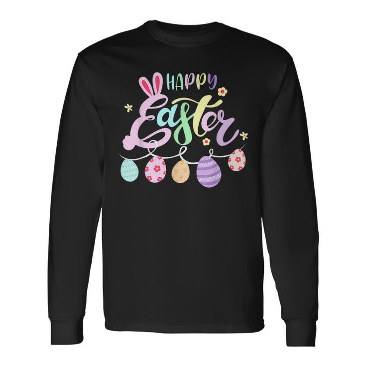 Happy Easter Bunny Eggs Hunt Cute Girls Long Sleeve T-Shirt T-Shirt