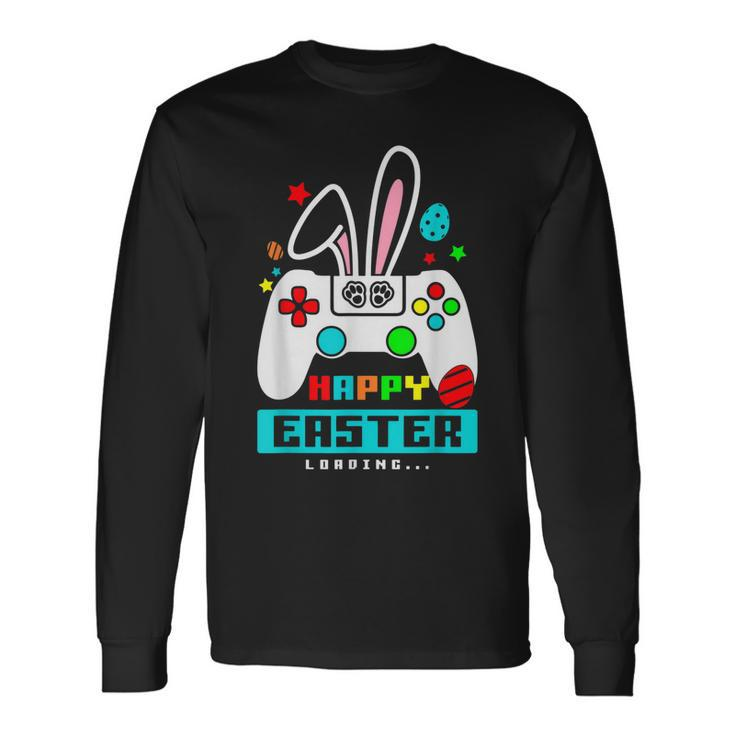 Happy Easter Day Bunny Egg Video Game Boys Girls Gamer Long Sleeve T-Shirt T-Shirt
