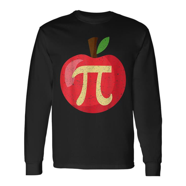Happy Pi Day Cute Apple Pie 314 Science Math Teacher Long Sleeve T-Shirt
