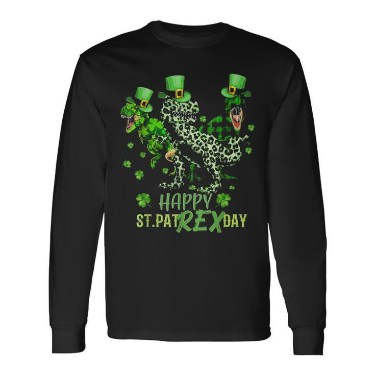 Happy St Patrex Day Rex Lover St Patricks Day Long Sleeve T-Shirt