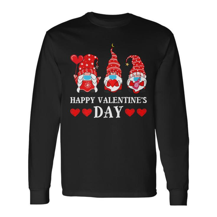 Happy Valentines Day Gnome Valentine For Her Him Long Sleeve T-Shirt