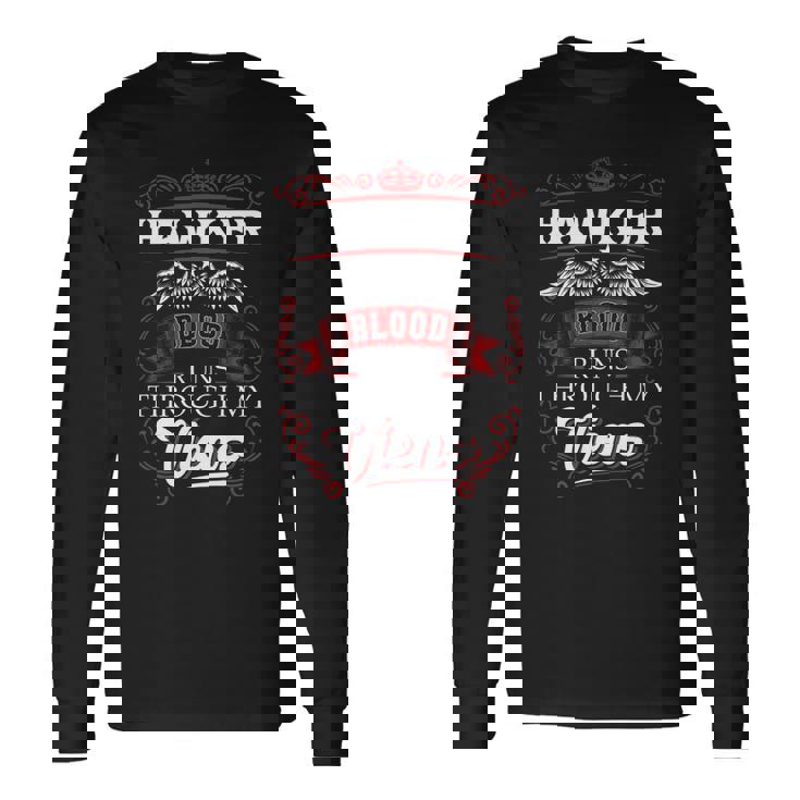 Hawker Blood Runs Through My Veins Long Sleeve T-Shirt Gifts ideas