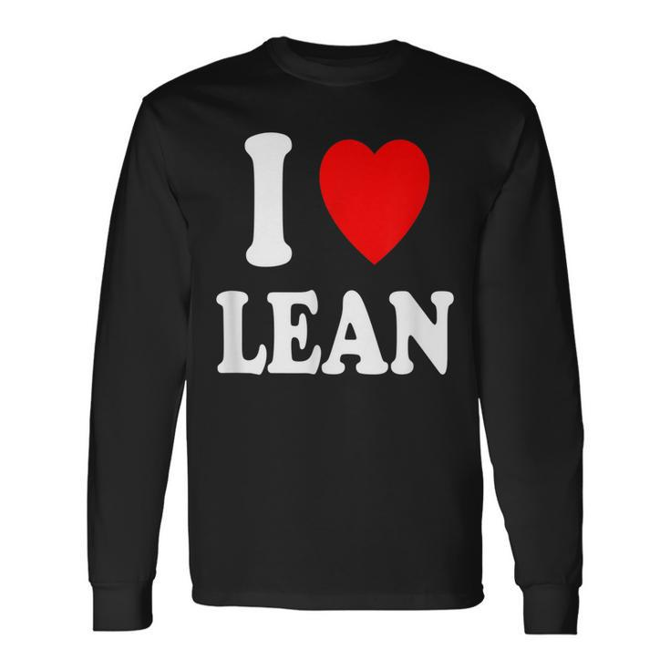 I Heart Love Lean Long Sleeve T-Shirt