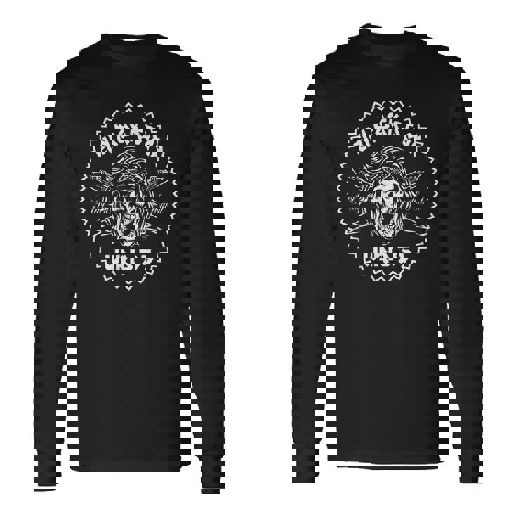 Herren 35 Geburtstag Geschenk Mann Heavy Metal Rockstar Gitarre Langarmshirts