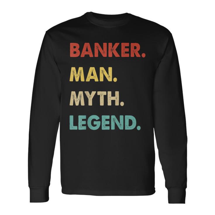 Herren Banker Mann Mythos Legende Langarmshirts Geschenkideen