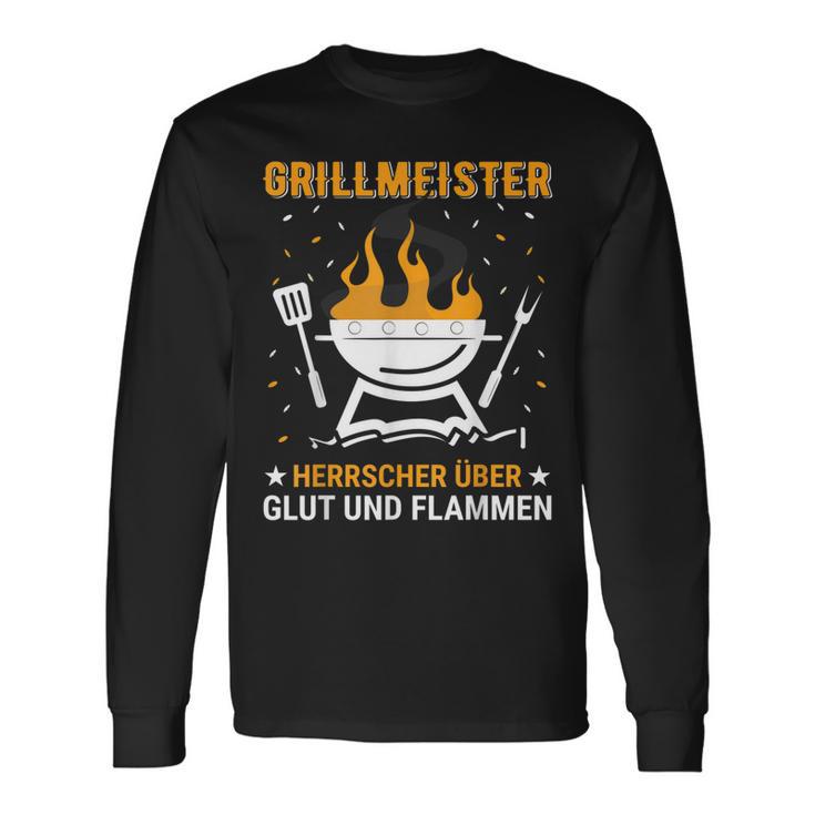 Herren Barbecue Und Grill Spruch Für Grillmeister Im Garten Langarmshirts Geschenkideen