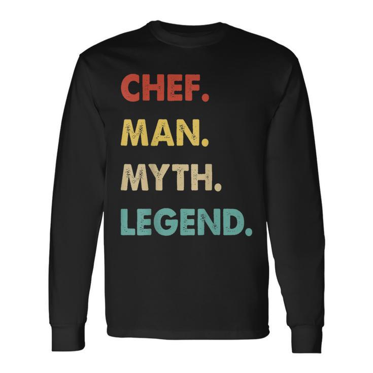 Herren Chef Mann Mythos Legende Langarmshirts Geschenkideen