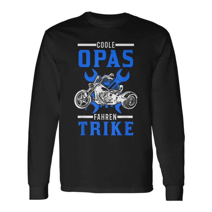 Herren Coole Opas Fahren Trike Trikefahrer Biker Triker Langarmshirts Geschenkideen