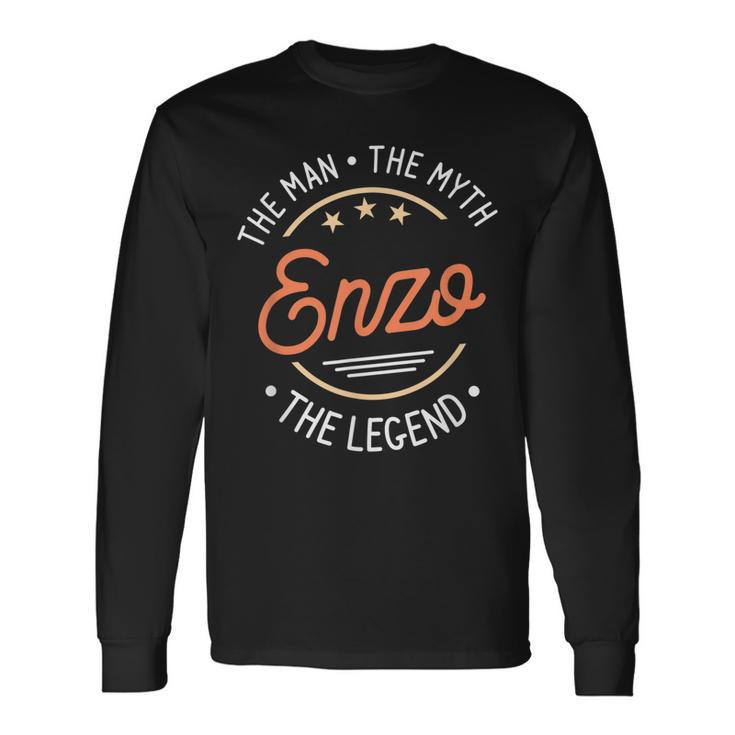 Herren Enzo Der Mann Der Mythos Die Legende Langarmshirts Geschenkideen