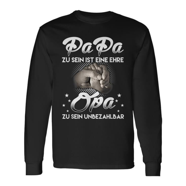 Herren Herren Ich Habe Zwei Titel Papa Und Opa Geschenk Langarmshirts Geschenkideen