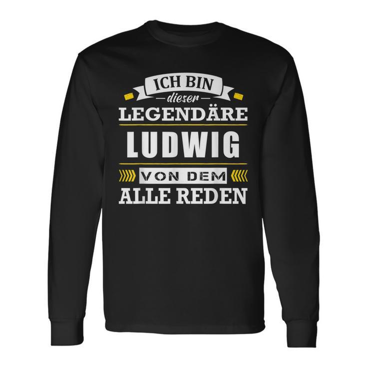 Herren Name Ludwig Vorname Namensgeschenke Namenstag Langarmshirts Geschenkideen