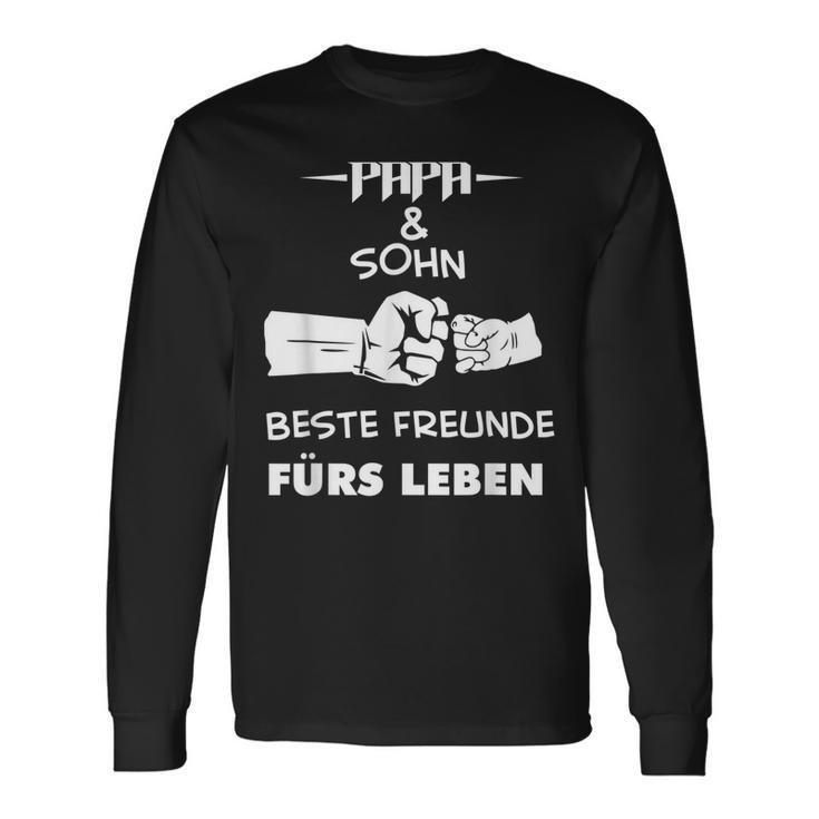 Herren Papa Vater Und Sohn Hände Geschenk Vatertag Geburtstag Langarmshirts Geschenkideen