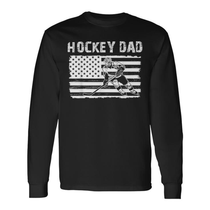 Hockey Dad Father Day Long Sleeve T-Shirt