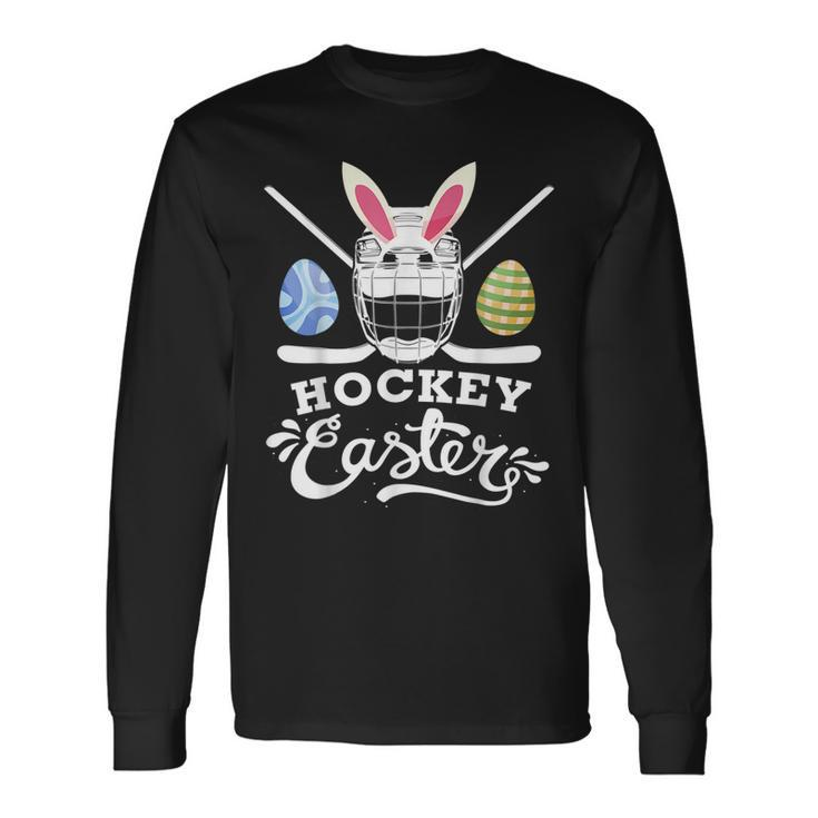 Hockey Easter Easter Day Ice Hockey Player Long Sleeve T-Shirt
