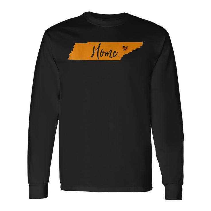 Home Tennessee State Orange Vol Vintage Flag Football Long Sleeve T-Shirt