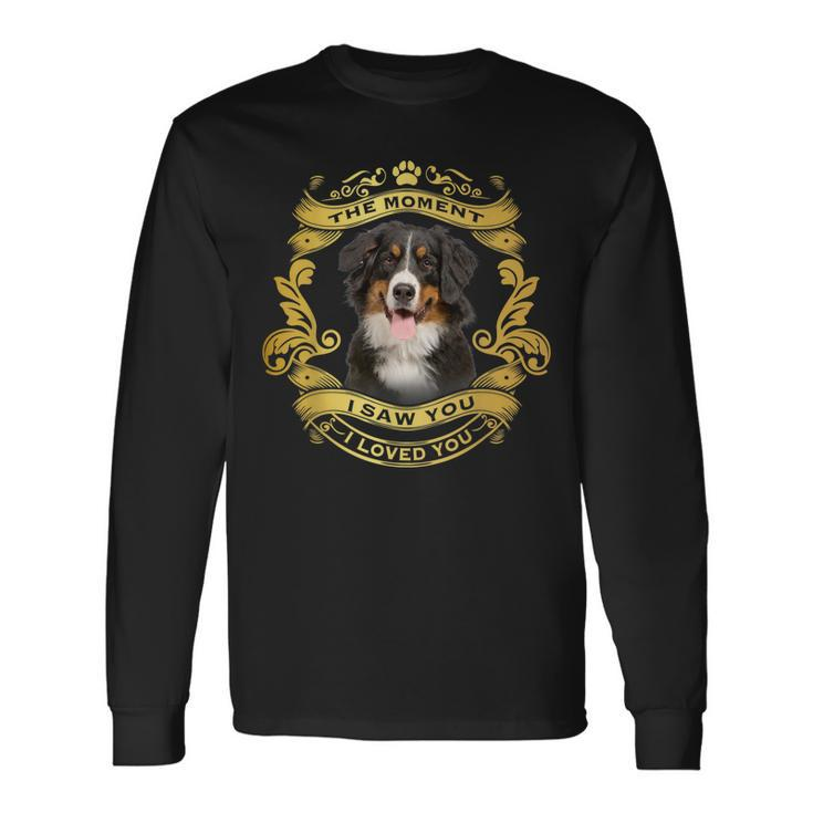 Hunde-Motiv Schwarz Langarmshirts mit Liebevoller Botschaft, Tierfreund Design Geschenkideen