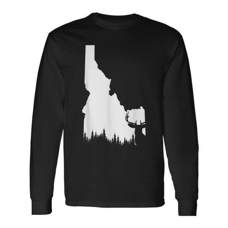 Hunter Elk & Deer State Vintage Idaho Hunting Long Sleeve T-Shirt T-Shirt Gifts ideas
