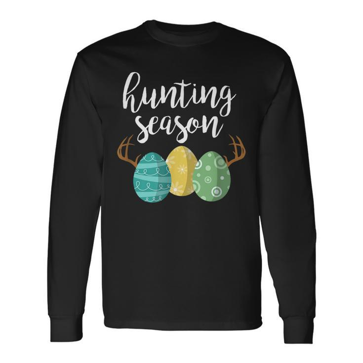 Hunting Season Cute Bunny Easter Long Sleeve T-Shirt T-Shirt Gifts ideas