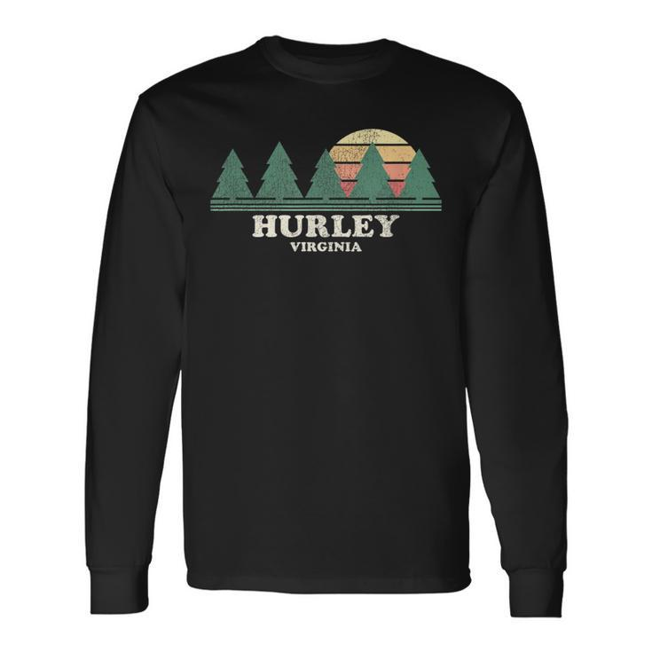 Hurley Va Vintage Throwback Retro 70S Long Sleeve T-Shirt