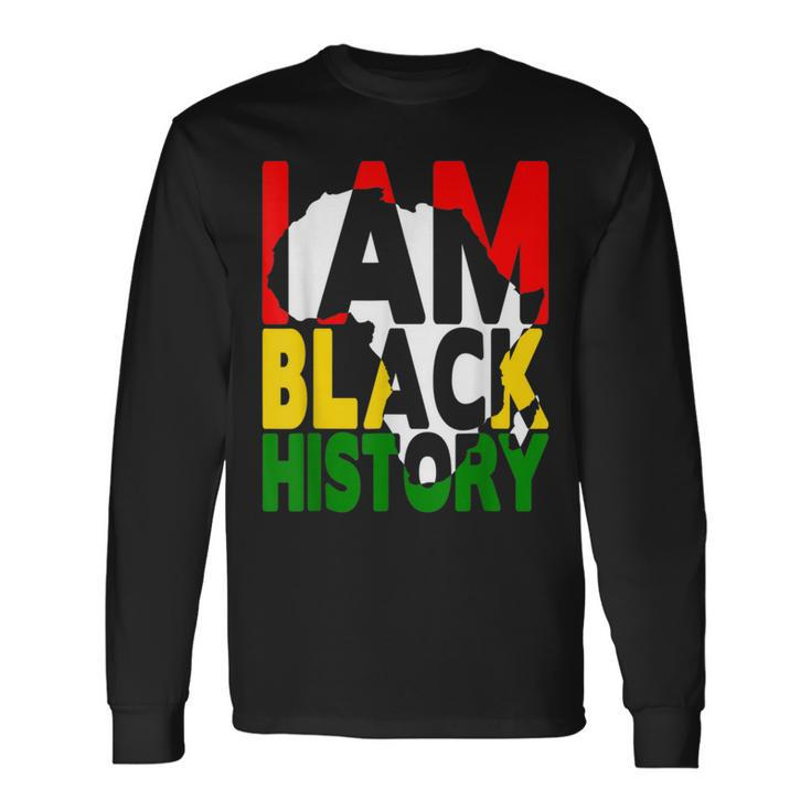 I Am Black Every Month Black History Month African Pride  Men Women Long Sleeve T-shirt Graphic Print Unisex