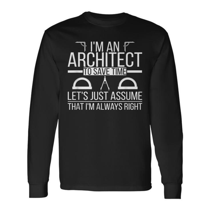 Ich Bin Ein Architekt Architekturarchitekten V3 Langarmshirts Geschenkideen