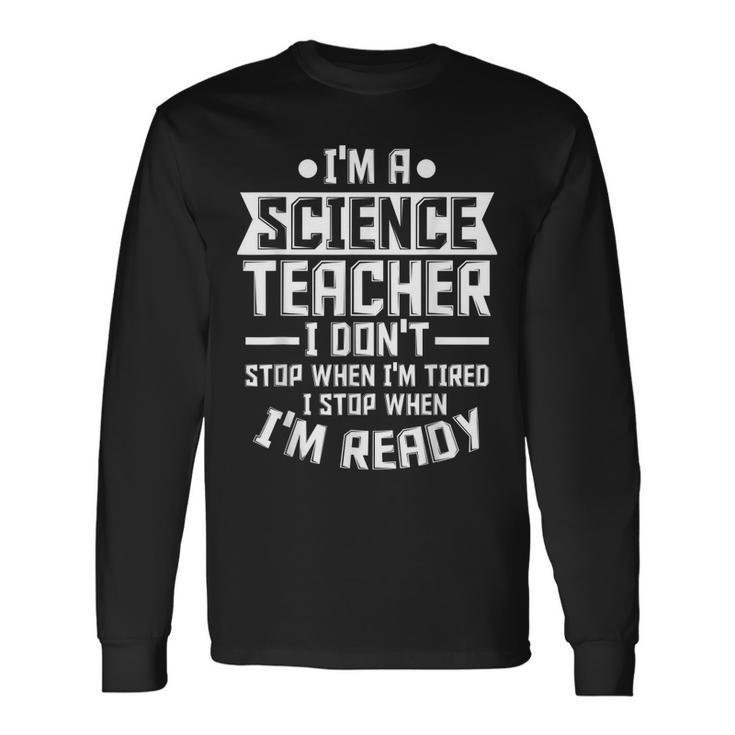 Ich Bin Ein Lehrer Für Wissenschaft Lehre Langarmshirts Geschenkideen