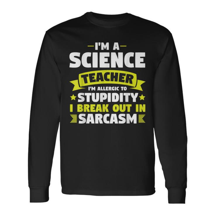 Ich Bin Ein Lehrer Für Wissenschaft Lehre V2 Langarmshirts Geschenkideen